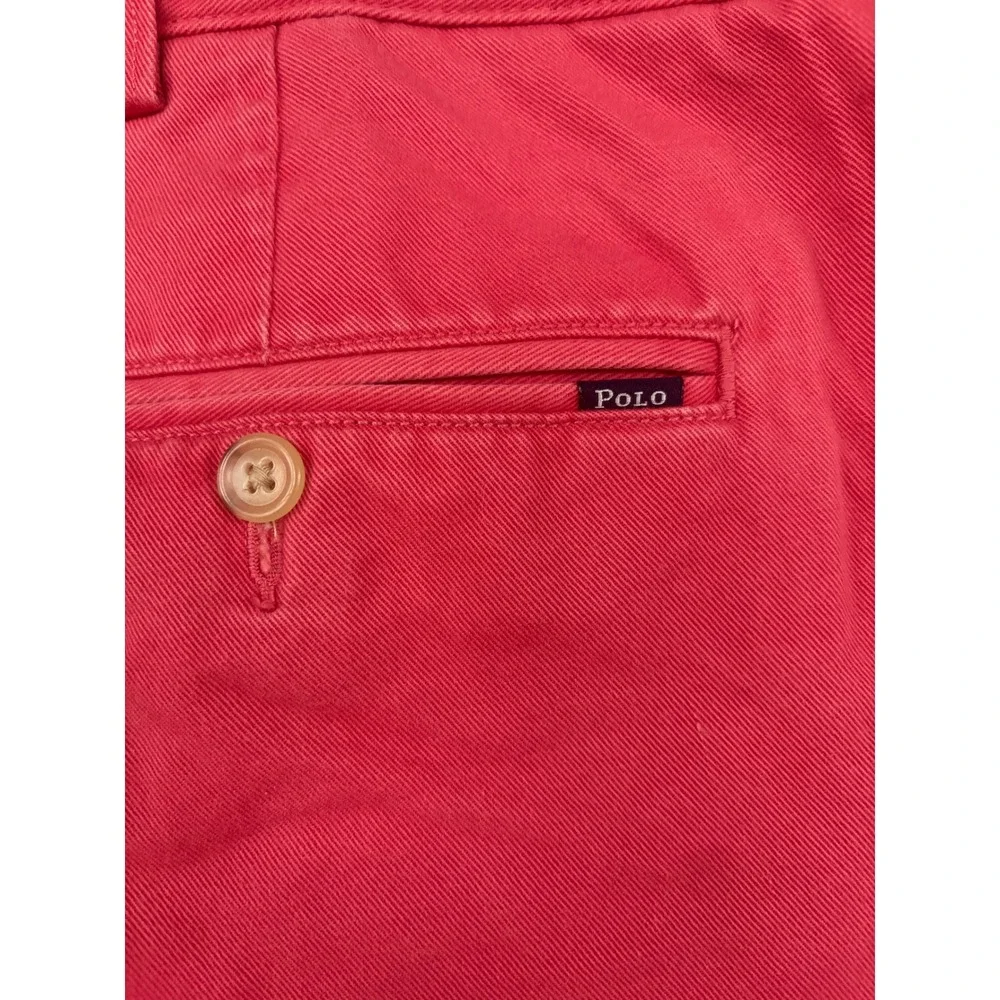 Vtg Polo Ralph Lauren Men Chino Short Salmon Pink Coral Red Size 42 Cotton Twill